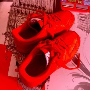 Red Nike shoes for women